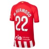 Maillot de Supporter Atlético Madrid M.Hermoso 22 Domicile 2023-24 Pour Enfant